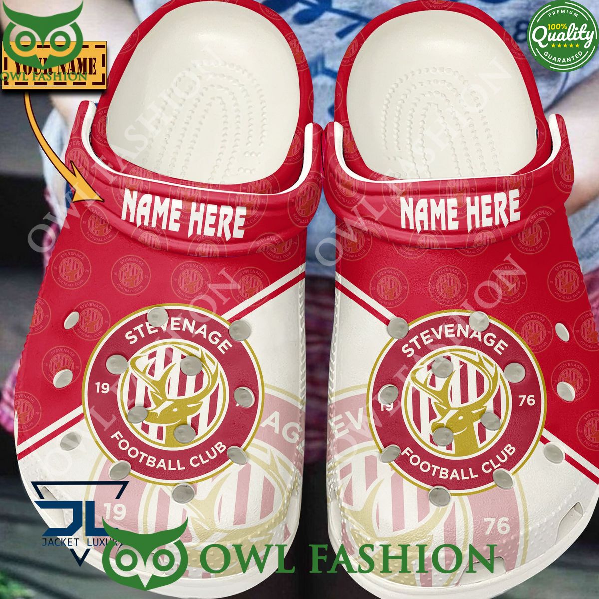 Personalized EFL Stevenage Football Club Croc