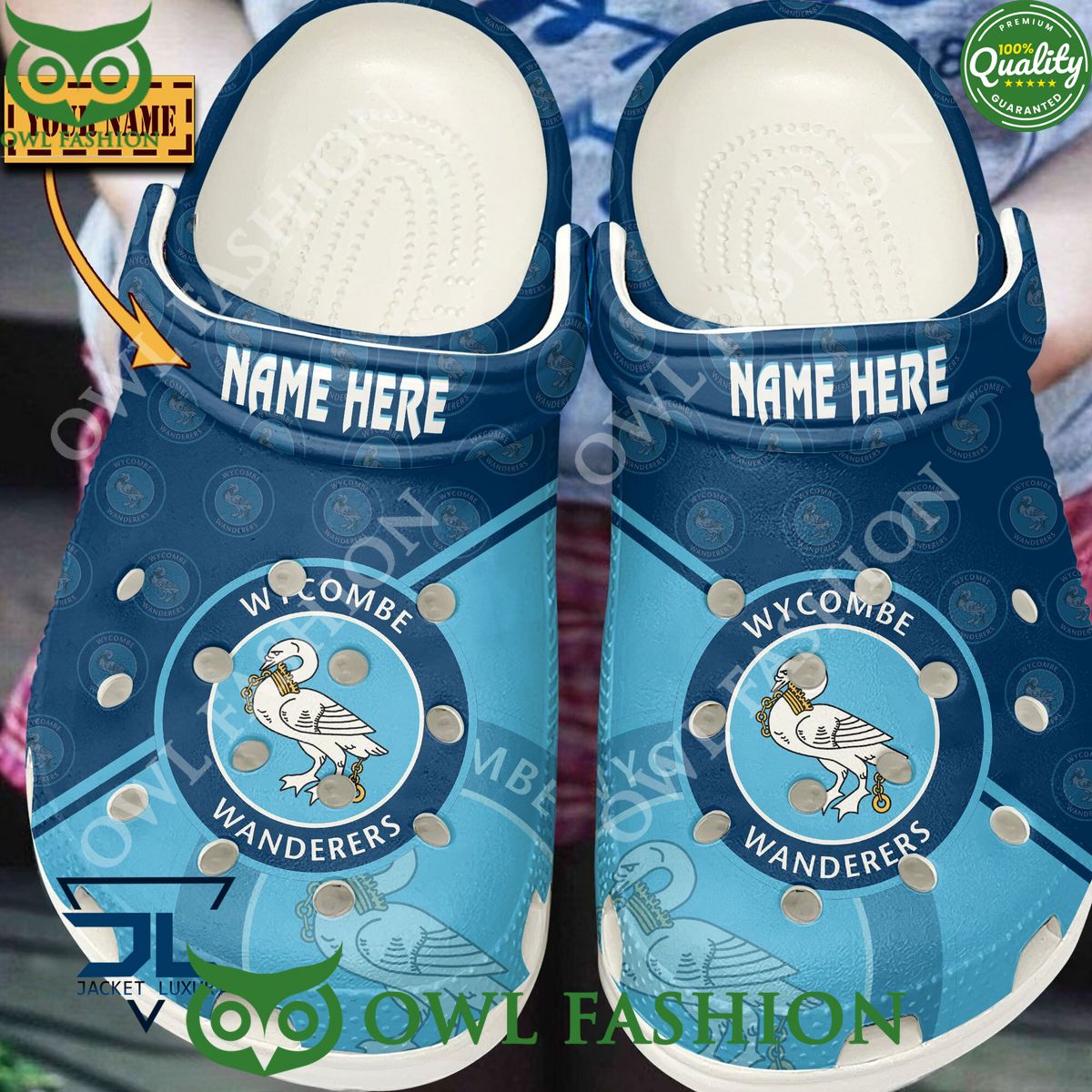 Personalized EFL Wycombe Wanderers F.C Football Club Croc