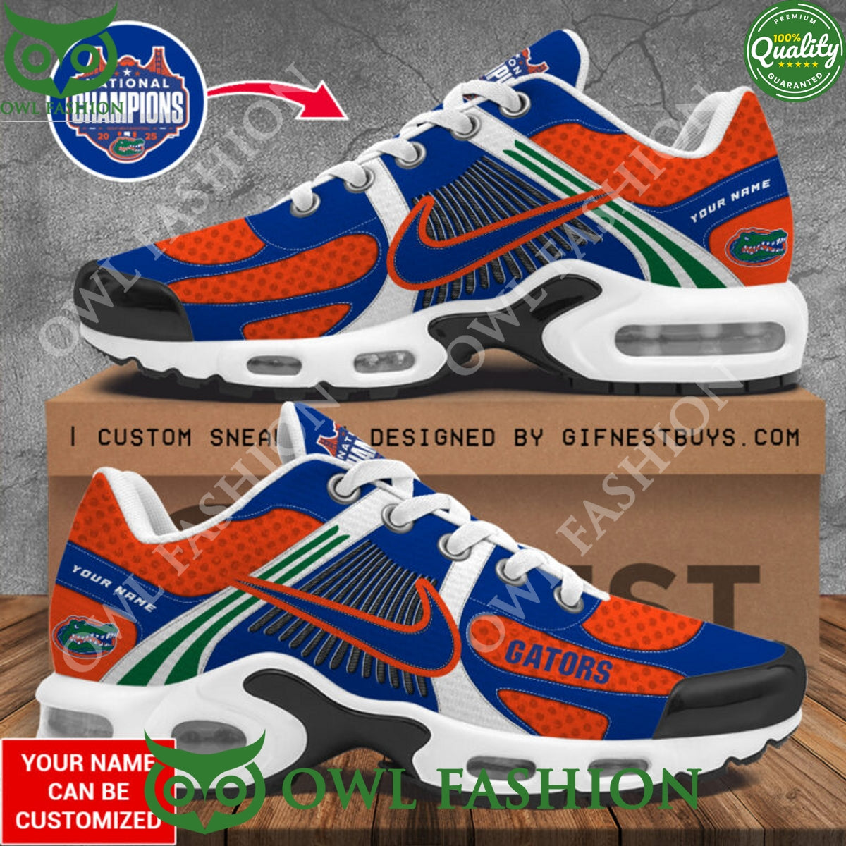 Personalized Florida Gators Mens Basketball Air Max Shoes