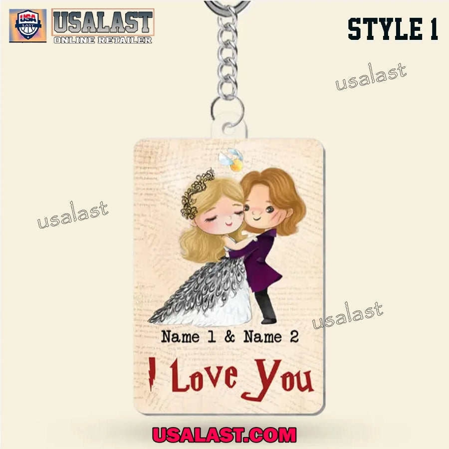 Personalized Gifts For Couple Acrylic Keychain, Hanging Ornament
