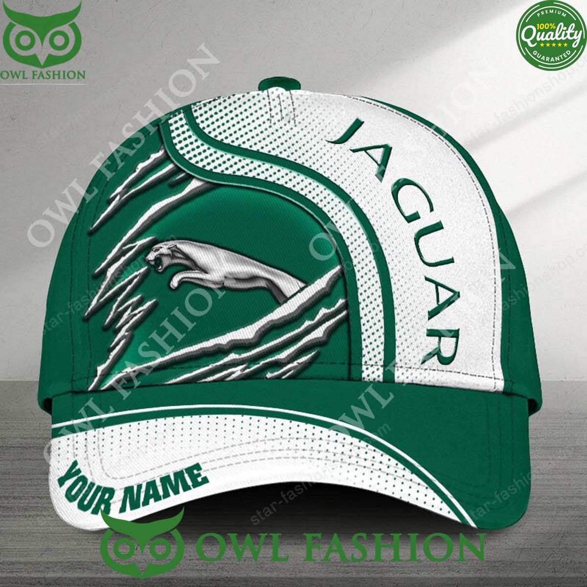 Personalized Jaguar Cars Luxury Car Claw Scratches Printed Cap
