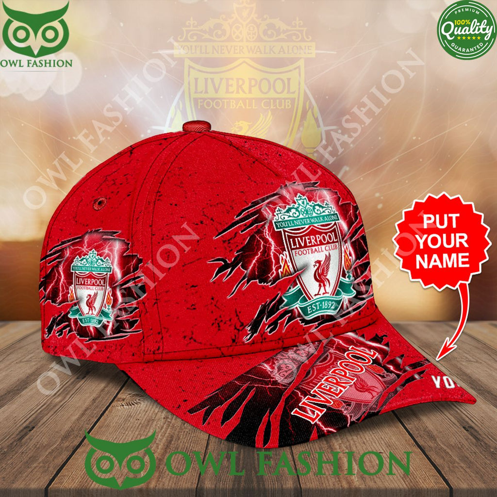 Personalized Liverpool EPL Scratches Classic Cap