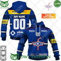 Personalized Name and Number NL Hockey EHC Kloten Home jersey Style printed Hoodie shirt