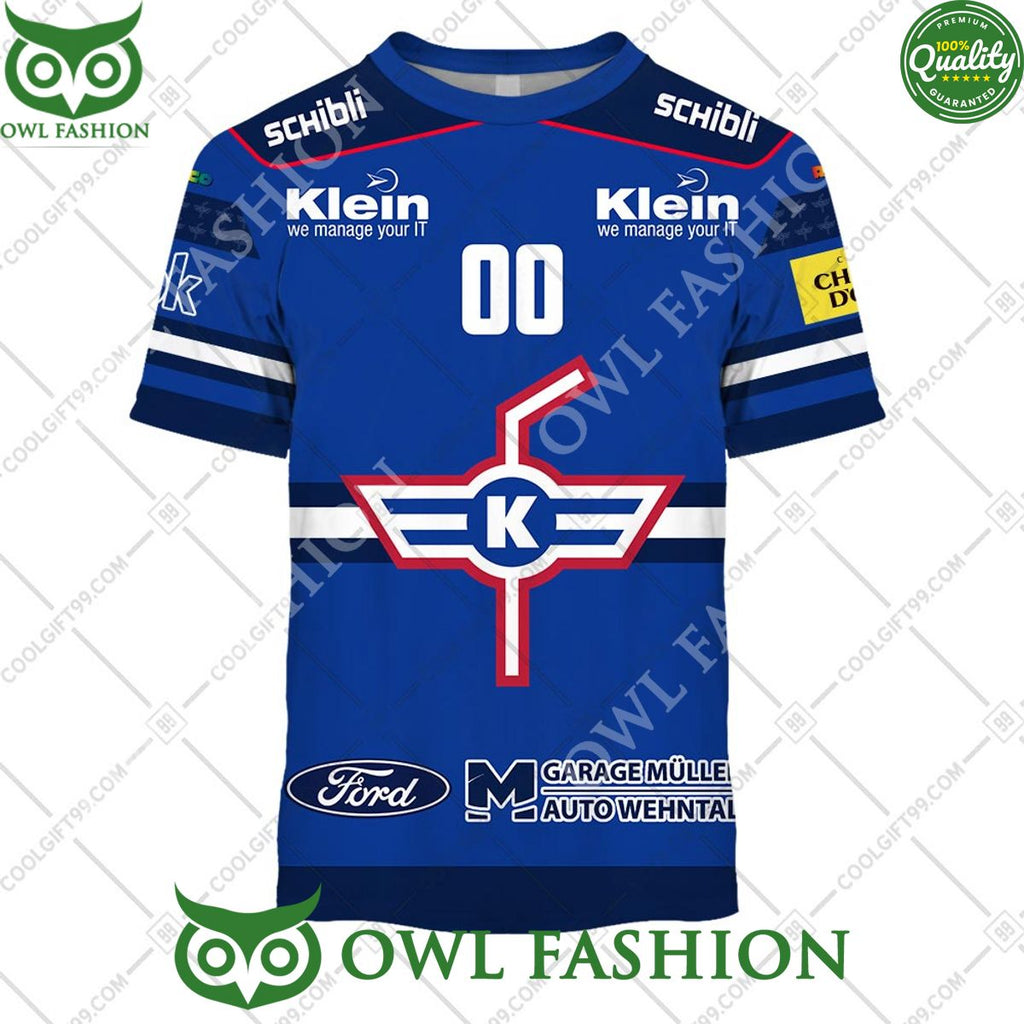 Personalized Name and Number NL Hockey EHC Kloten Home jersey Style printed Hoodie shirt