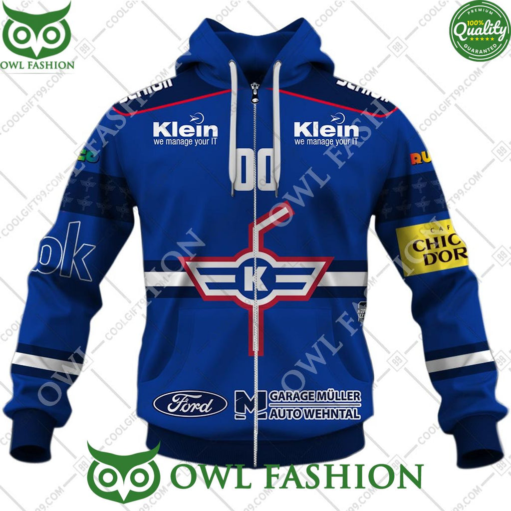 Personalized Name and Number NL Hockey EHC Kloten Home jersey Style printed Hoodie shirt