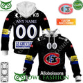 Personalized Name and Number NL Hockey Fribourg Gotteron Home jersey Style printed Hoodie shirt