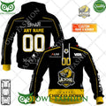 Personalized Name and Number NL Hockey HC Ajoie Home jersey Style printed Hoodie shirt