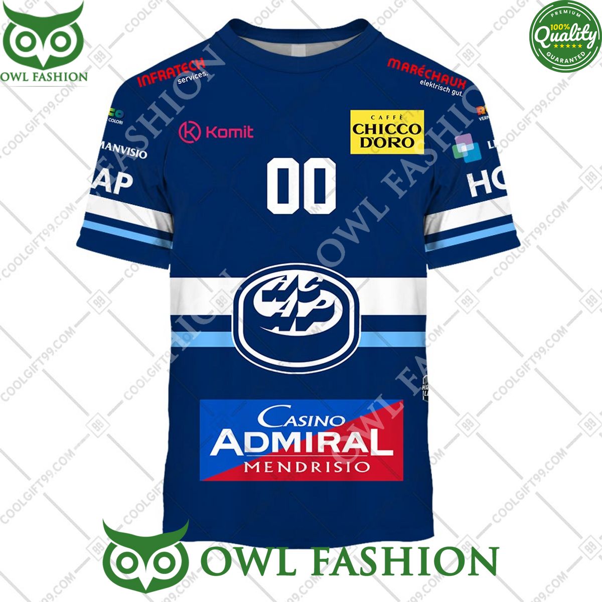 Personalized Name and Number NL Hockey HC Ambri Piotta Home jersey Style printed Hoodie shirt