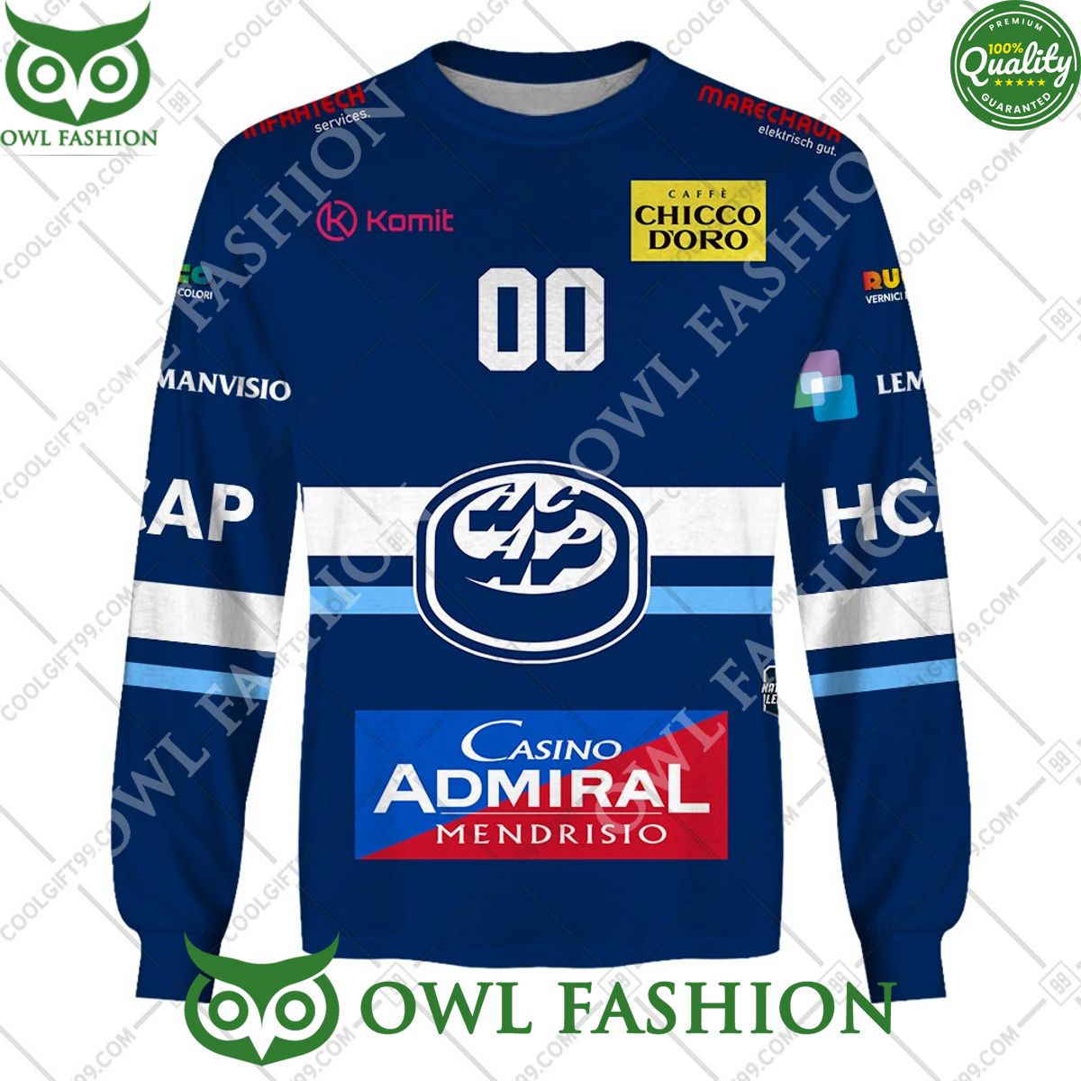 Personalized Name and Number NL Hockey HC Ambri Piotta Home jersey Style printed Hoodie shirt