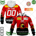 Personalized Name and Number NL Hockey SC Bern Home jersey Style printed Hoodie shirt