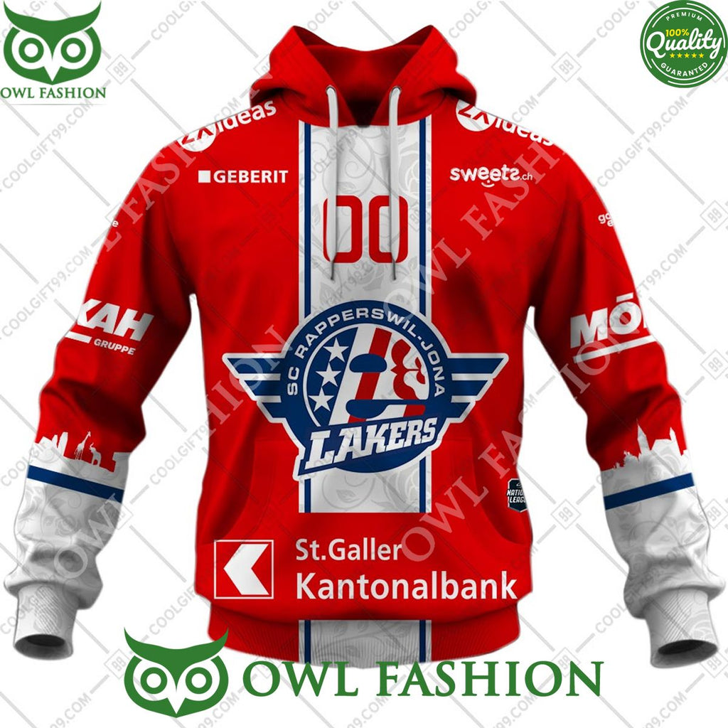 Personalized Name and Number NL Hockey SCRJ Lakers Home jersey Style printed Hoodie shirt