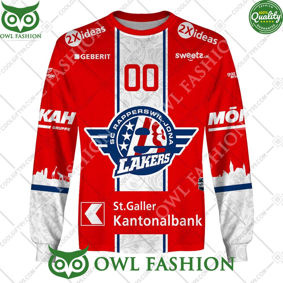 Personalized Name and Number NL Hockey SCRJ Lakers Home jersey Style printed Hoodie shirt