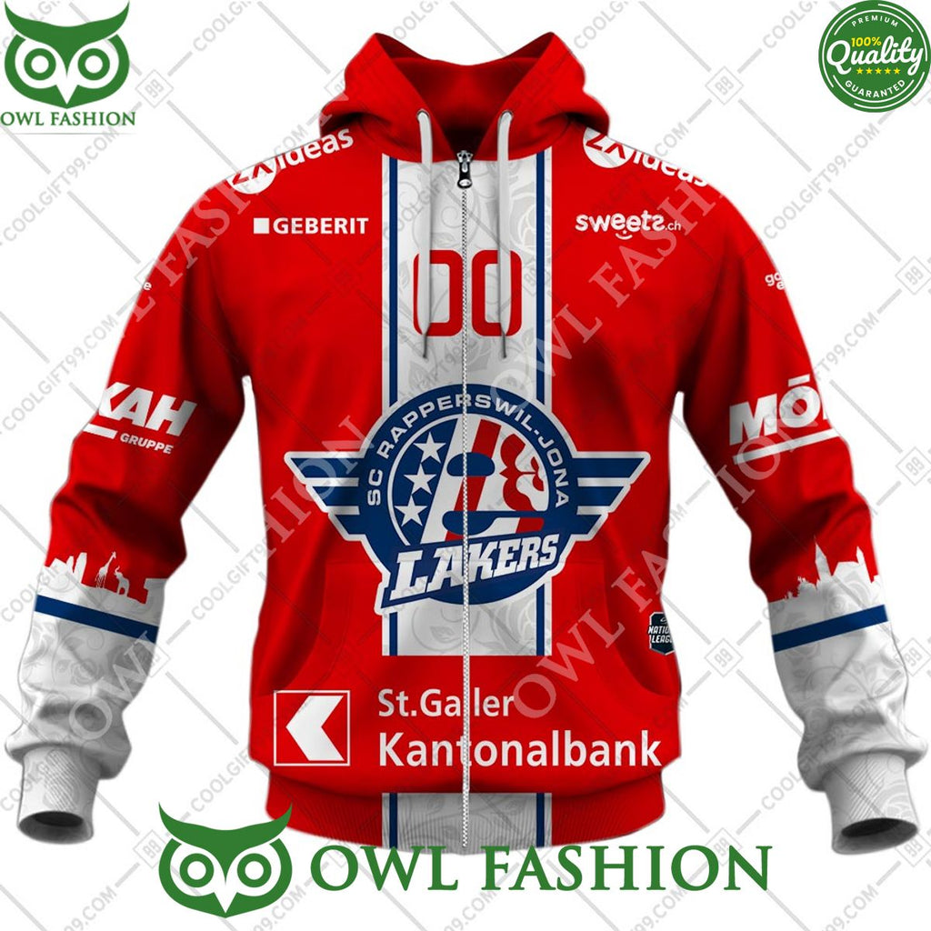 Personalized Name and Number NL Hockey SCRJ Lakers Home jersey Style printed Hoodie shirt