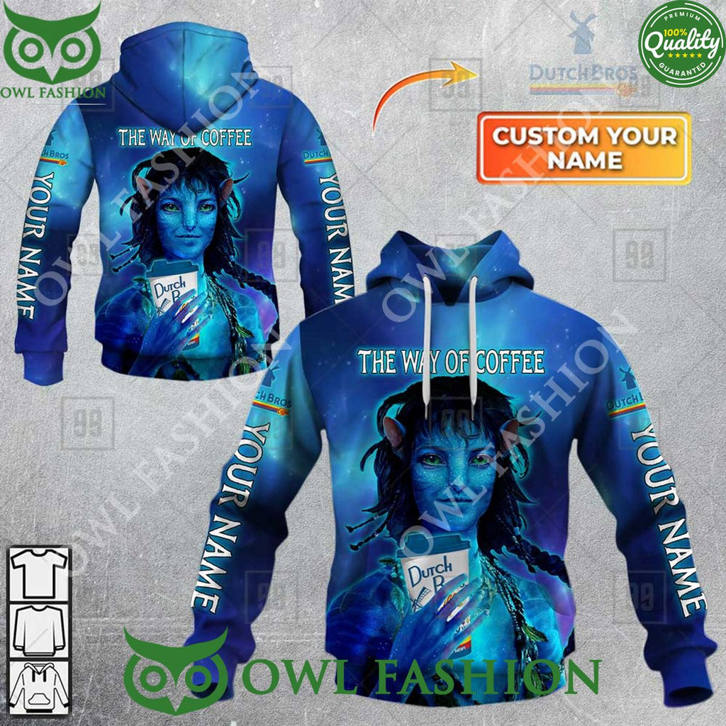 Personalized Name Avatar 2 The Way Of Water Dutch Bros Coffee 3D Printed Hoodie