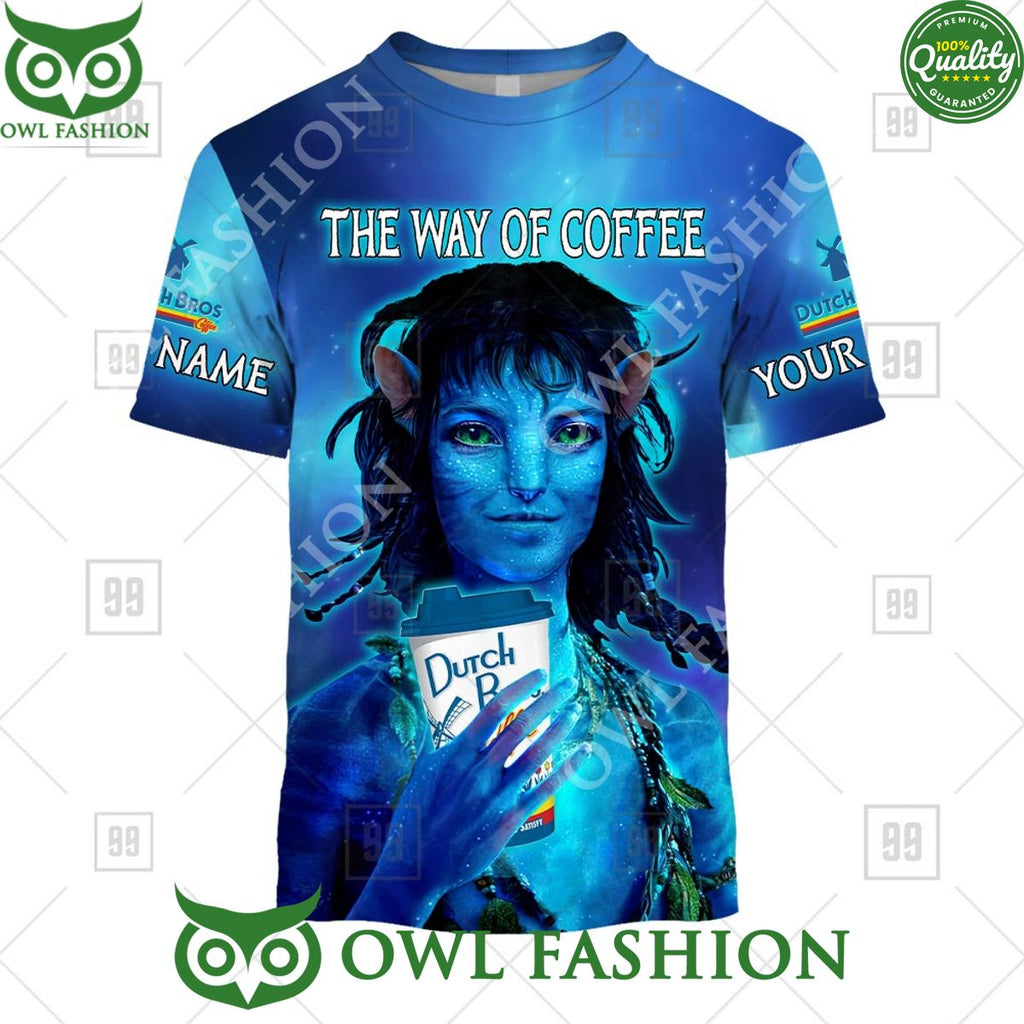 Personalized Name Avatar 2 The Way Of Water Dutch Bros Coffee 3D Printed Hoodie