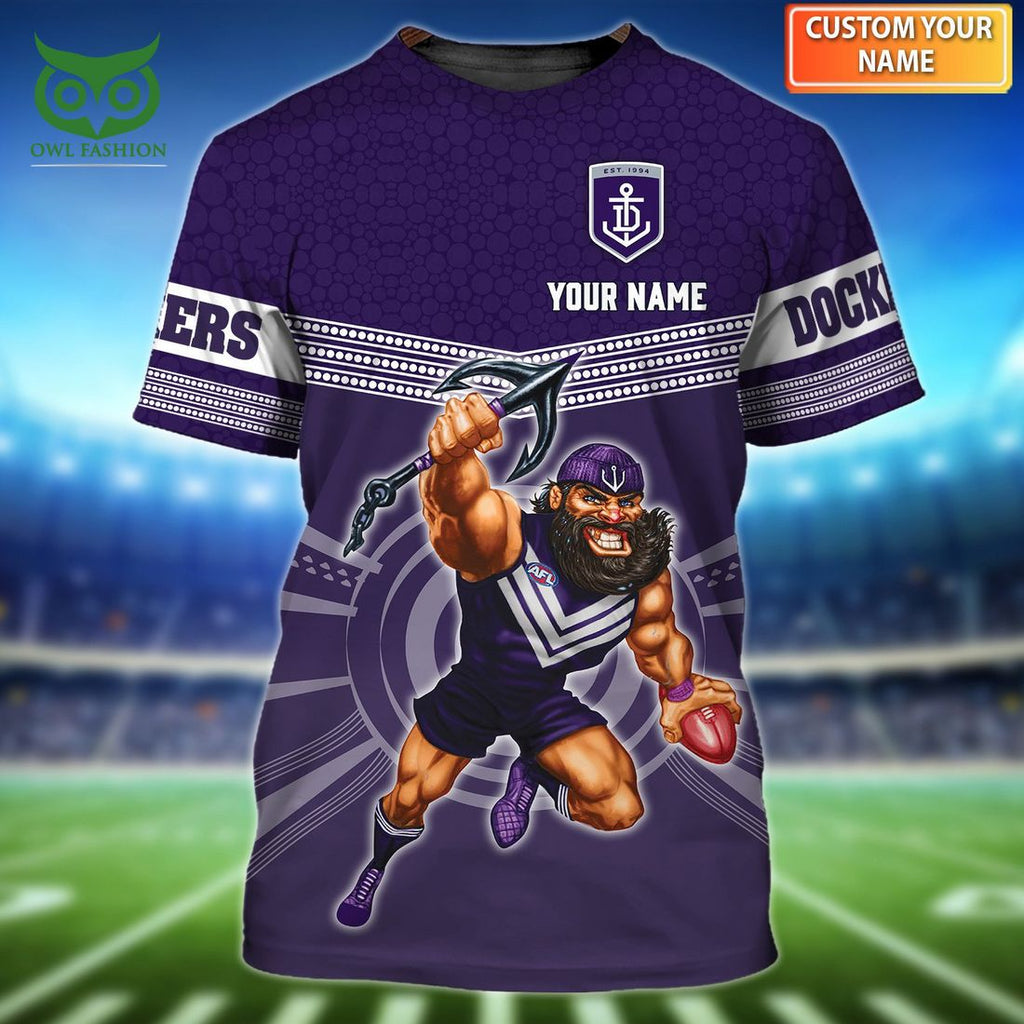 Personalized Name Fremantle Dockers AFL 3D Tshirt