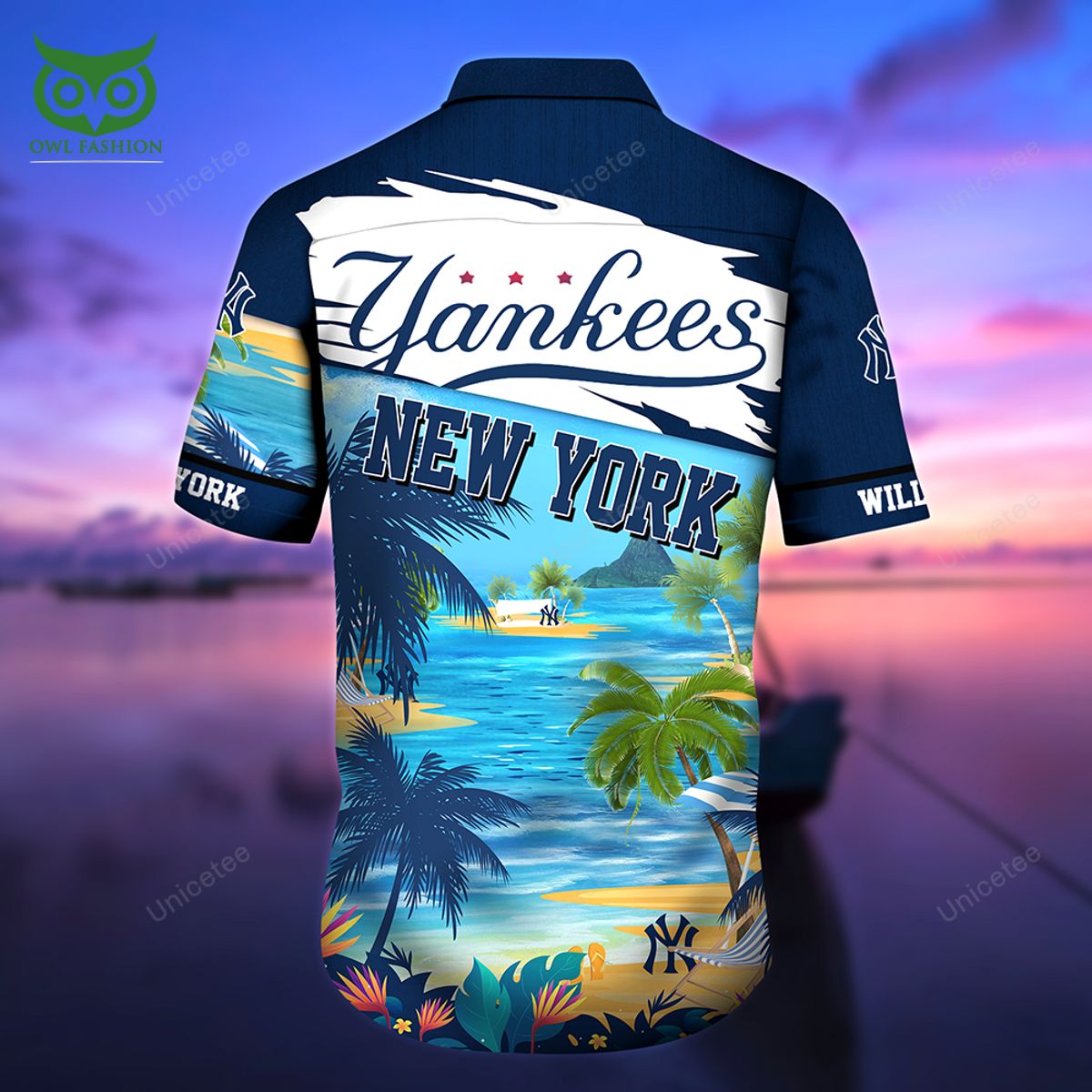 Personalized New York Yankee Sports Team Hawaiian Shirt
