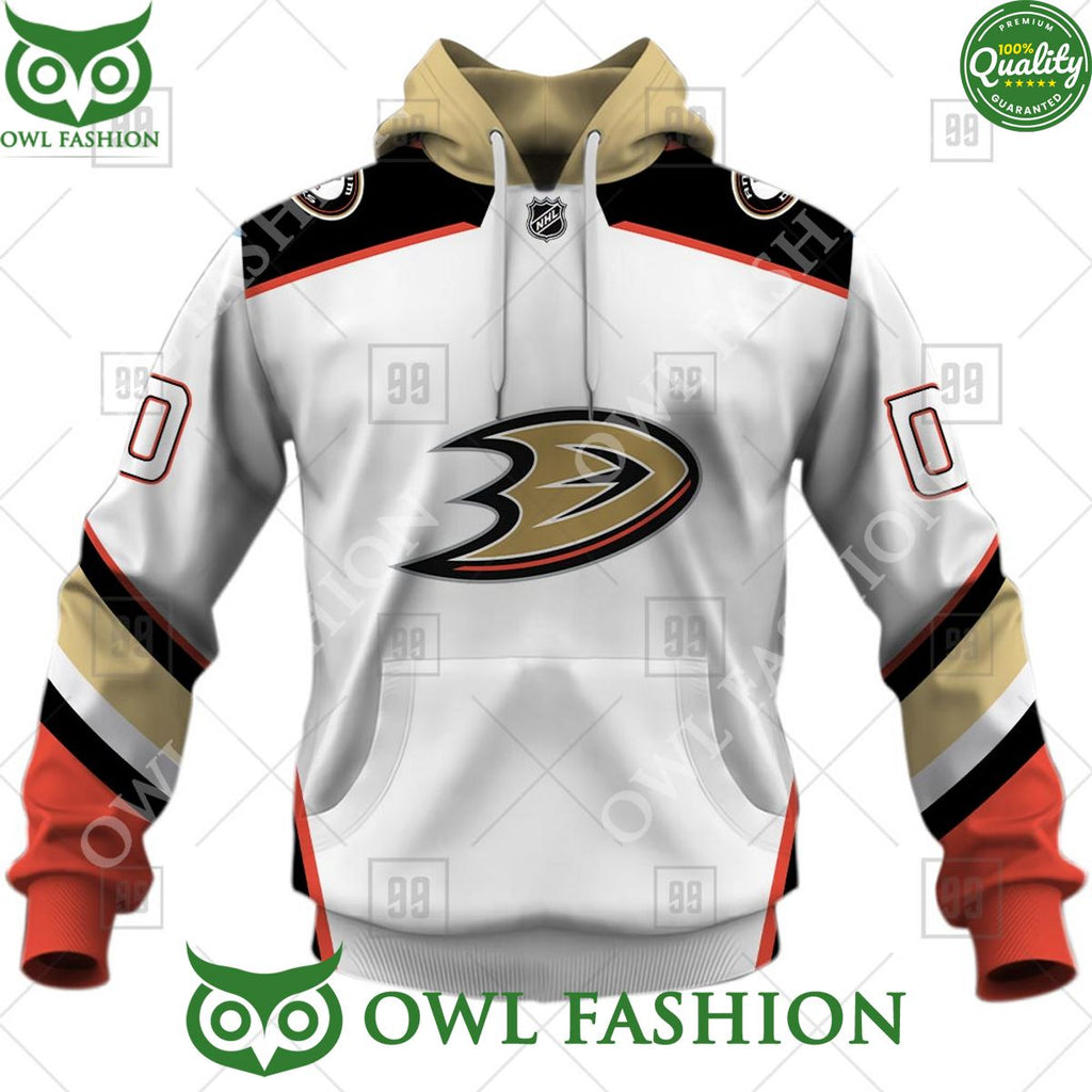 Personalized NHL Mighty Anaheim Ducks Away Jersey Hoodie shirt