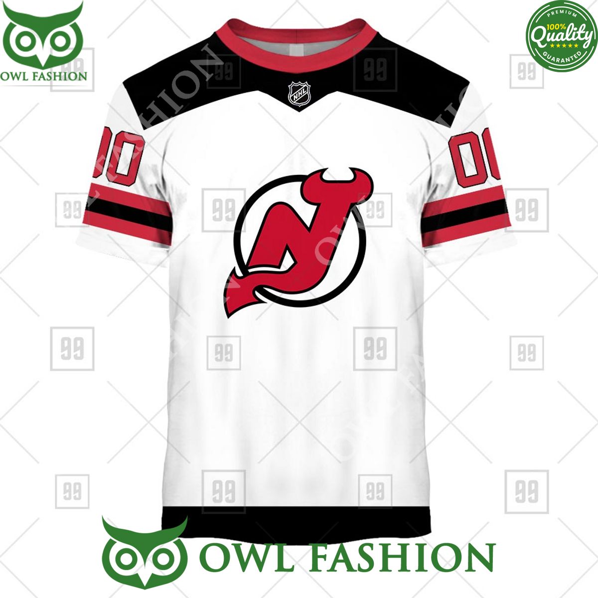 Personalized NHL New Jersey Devils Away Jersey Hoodie shirt