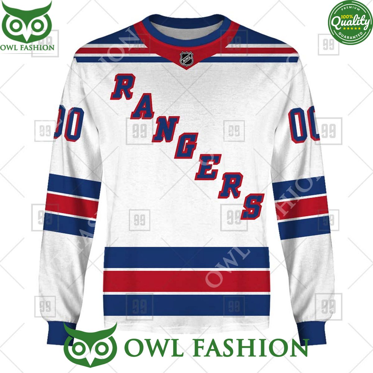 Personalized NHL New York Rangers Jersey Hoodie shirt