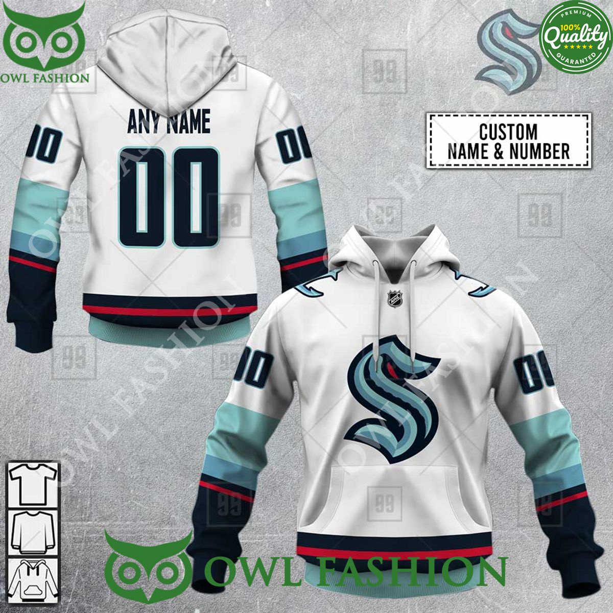 Personalized NHL Seattle Kraken Jersey Hoodie shirt