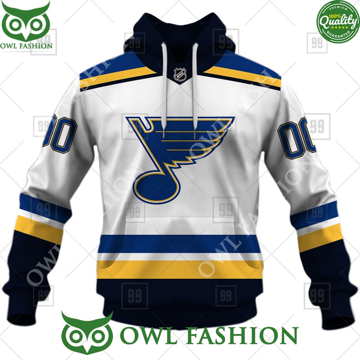 Personalized NHL St. Louis Blues Jersey Hoodie shirt