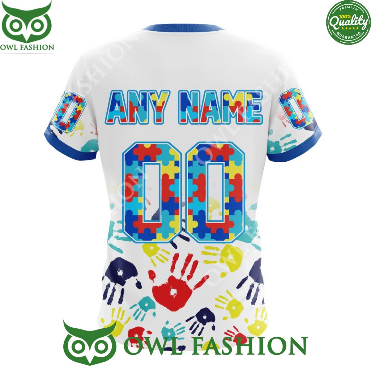 Personalized NHL Toronto Maple Leafs Autism Awareness Hand Pattern Paint hoodie shirt