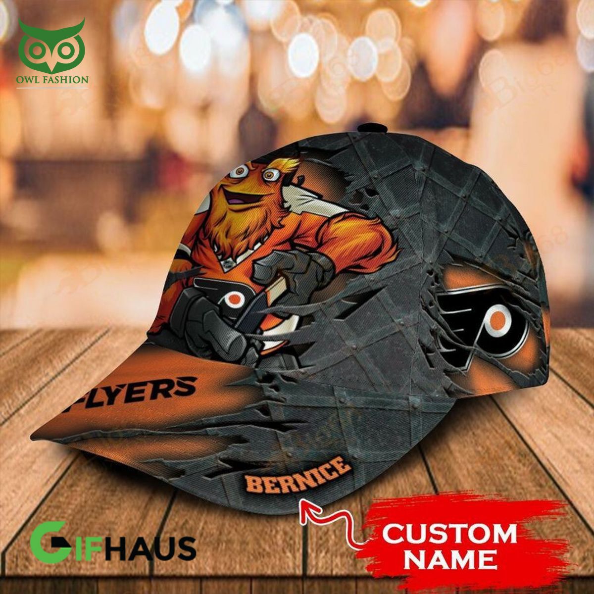 Personalized Philadelphia Flyers Logo Classic Cap