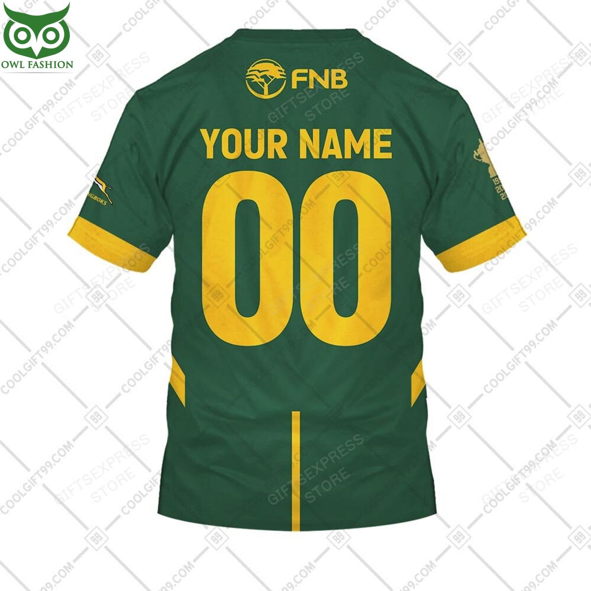 Personalized Rugby World Cup 2023 Springboks South Africa 3D Hoodie TShirt