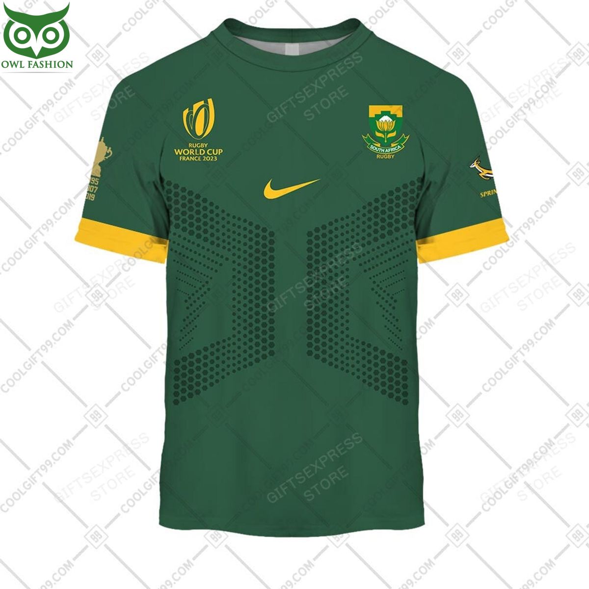 Personalized Rugby World Cup 2023 Springboks South Africa 3D Hoodie TShirt