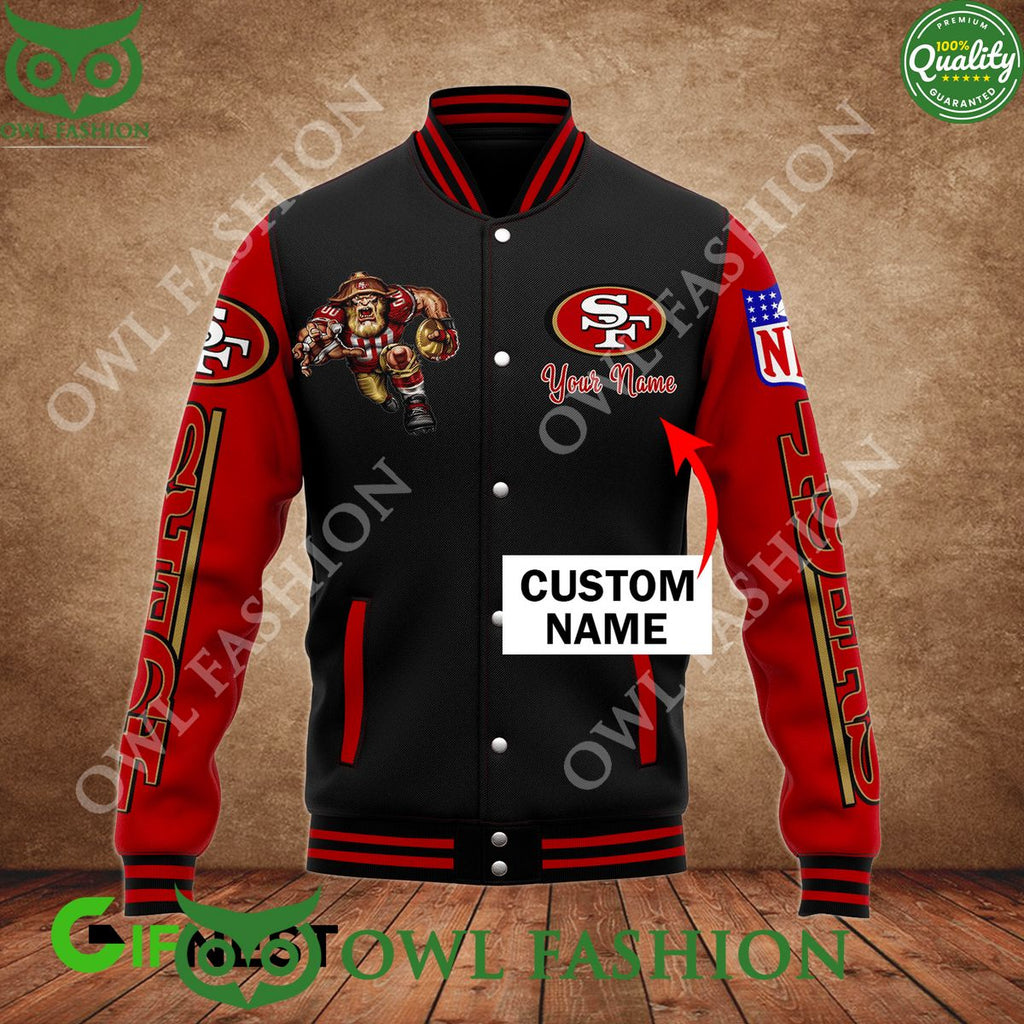 Personalized SF49 Mascot NFC West Champions Varsity Jacket