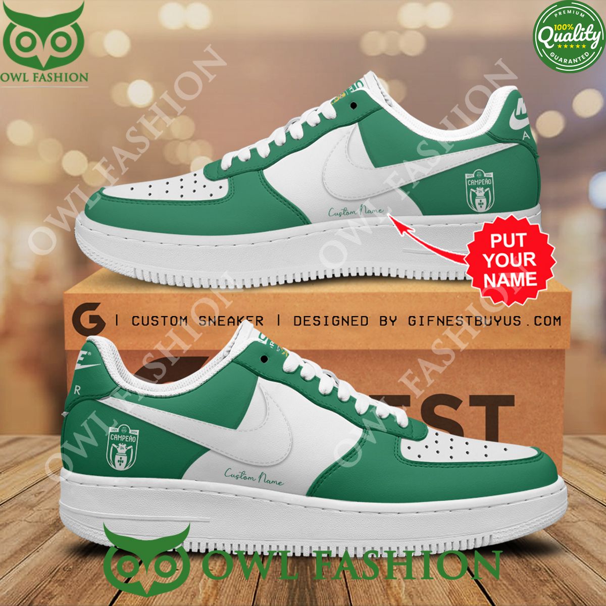 Personalized Sporting CP Campeao Air Force 1 Sneaker