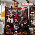 Personalized This Is My Horror Movie Watching Halloween Blanket