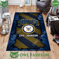 Personalized US Navy Military Veteran Rugs for Living Room