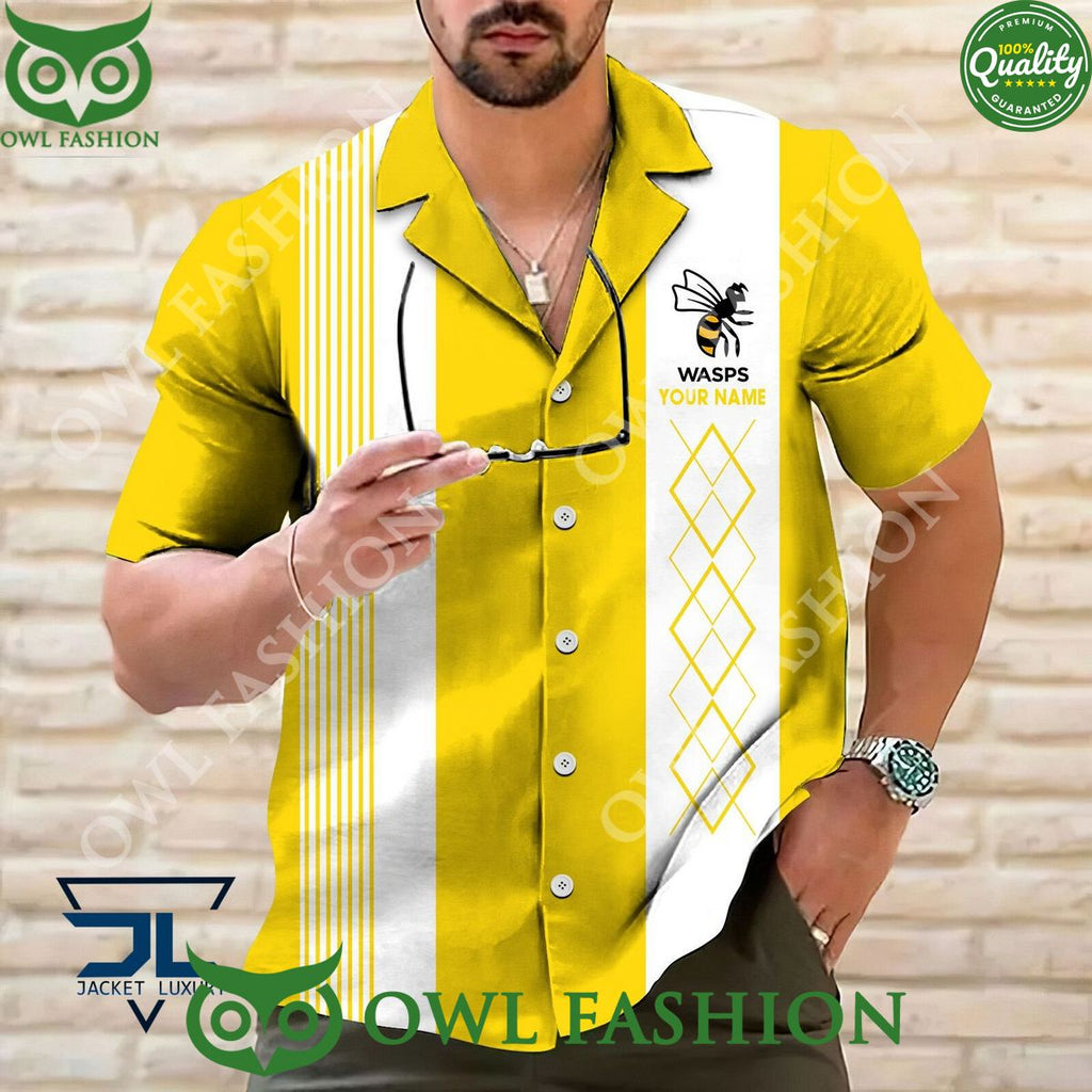 Personalized Wasps RFC Rugby Team Hawaiian shirt