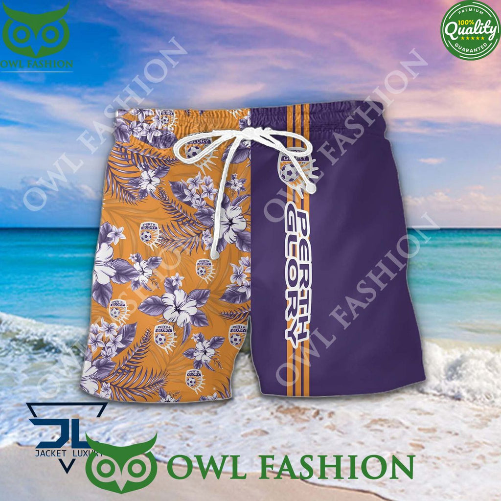 Perth Glory A League Football Hawaiian shirt and short