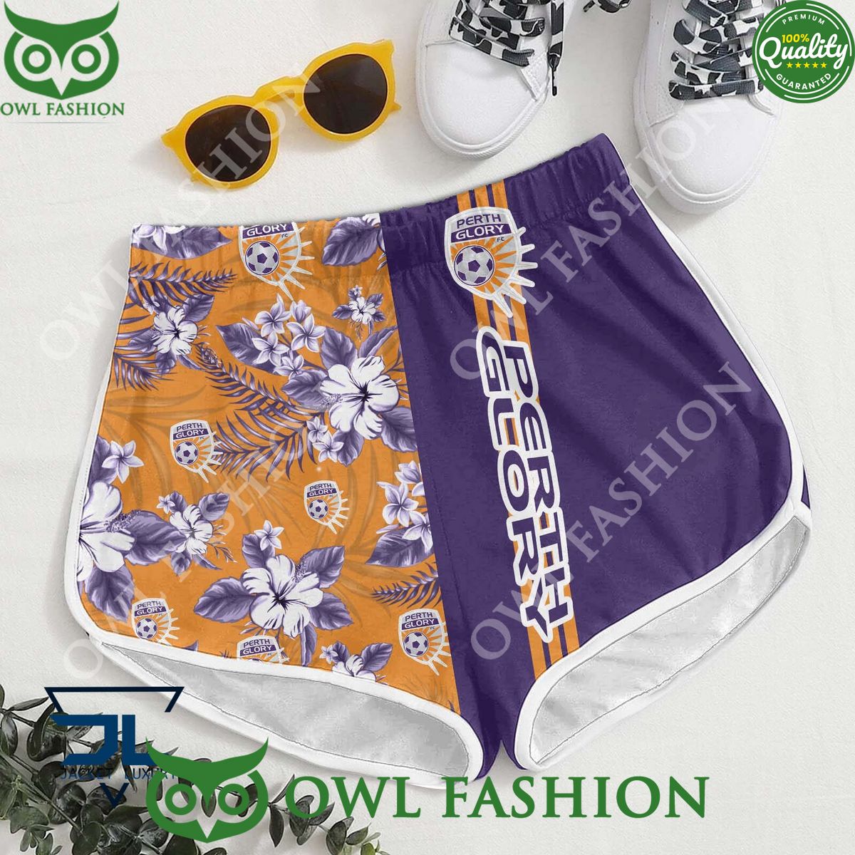 Perth Glory A League Football Hawaiian shirt and short