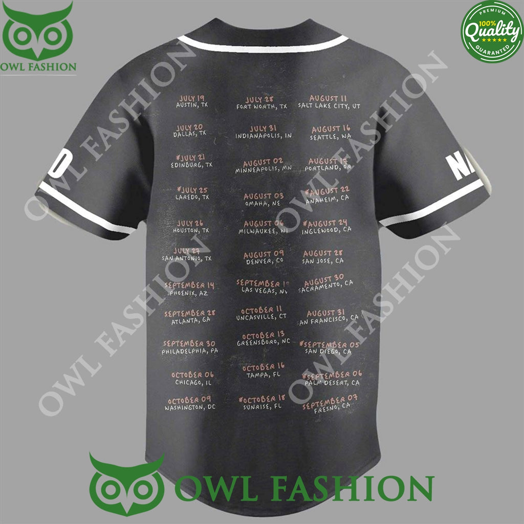 Peso Pluma Exodo Tour 2024 Custom Baseball Jersey shirt