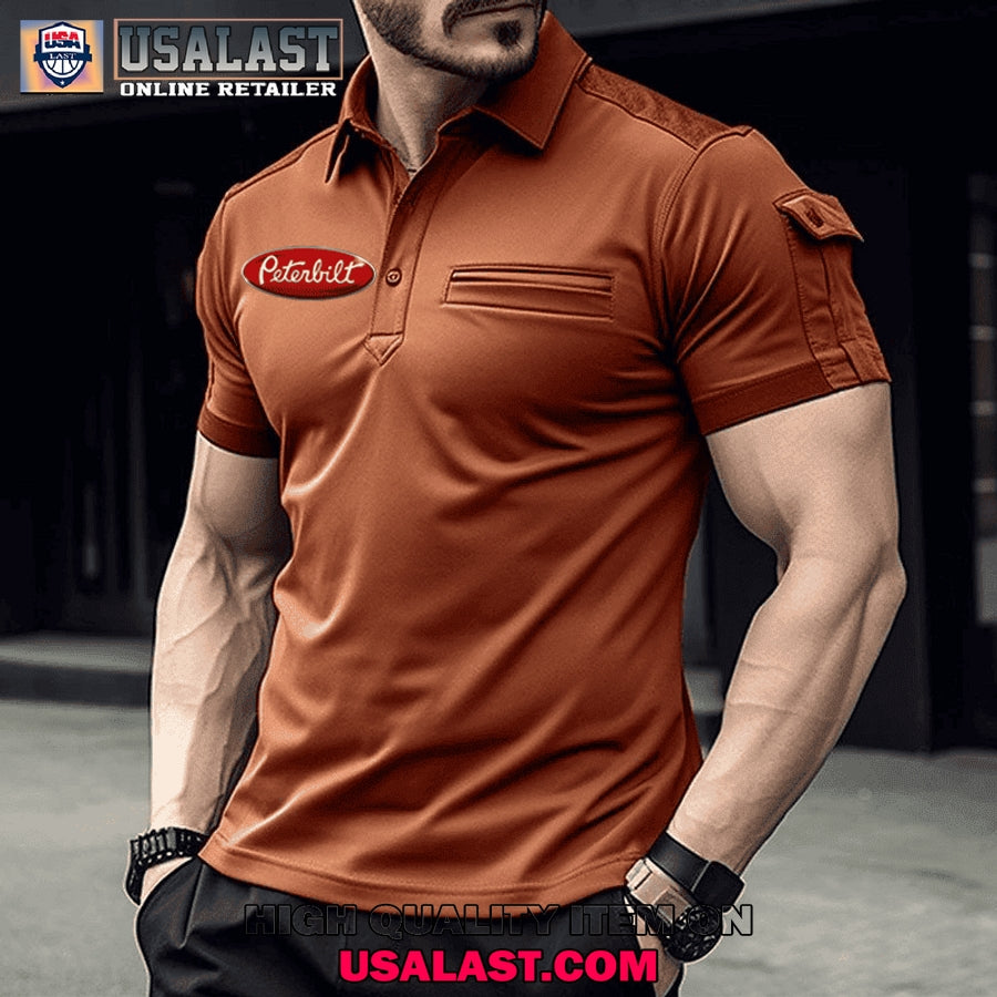 Peterbilt Custom Name Men Polo Shirt