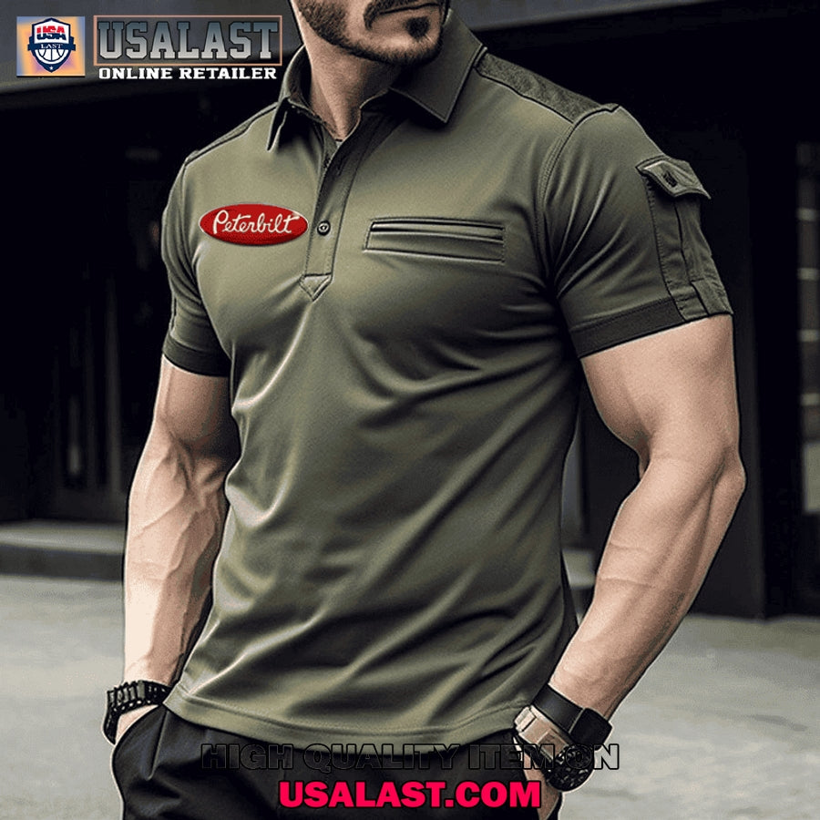 Peterbilt Custom Name Men Polo Shirt