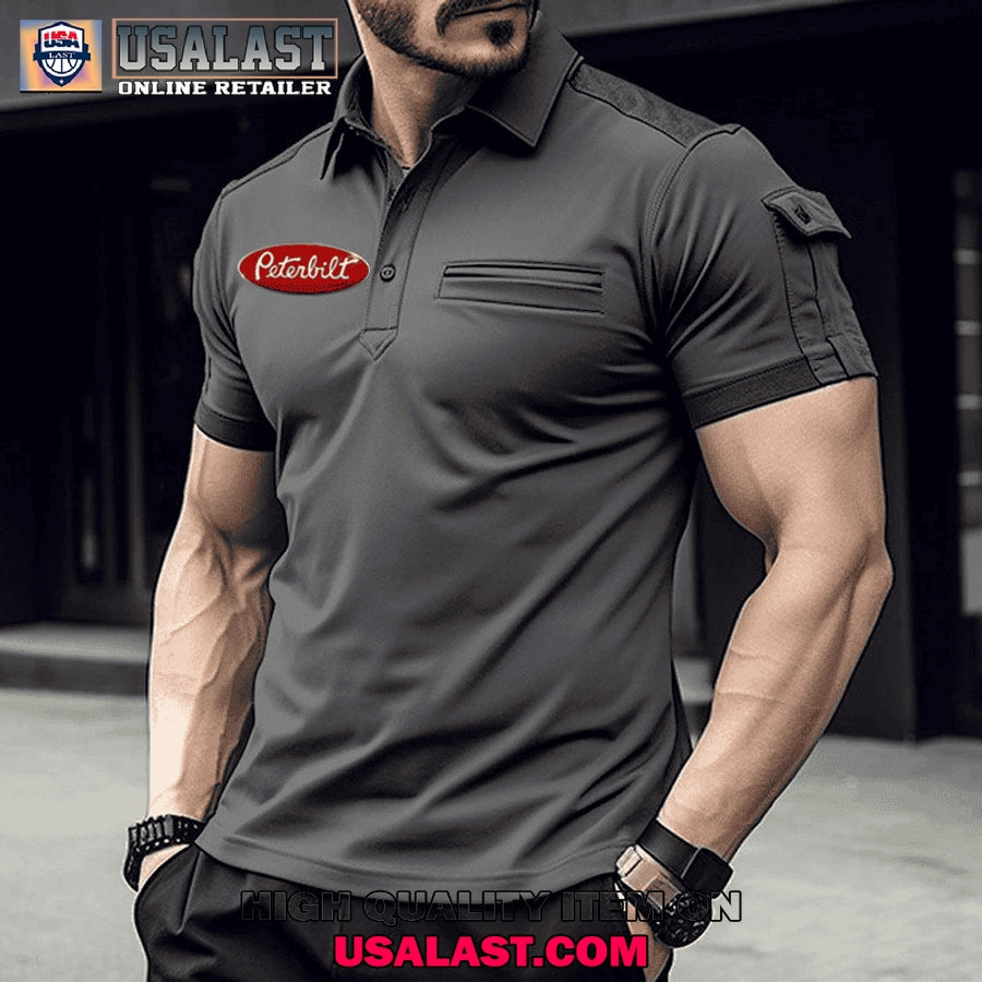 Peterbilt Custom Name Men Polo Shirt
