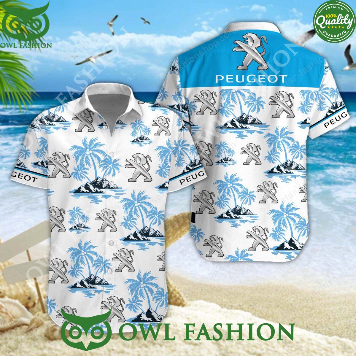 Peugeot Car Custom Color 2024 Hawaiian Shirt Short