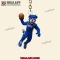 Philadelphia 76ers Mascot Basketball Keychain, Hanging Ornament