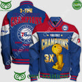 Philadelphia 76ers NBA Finals Champions 3x time Baseball jacket Varsity