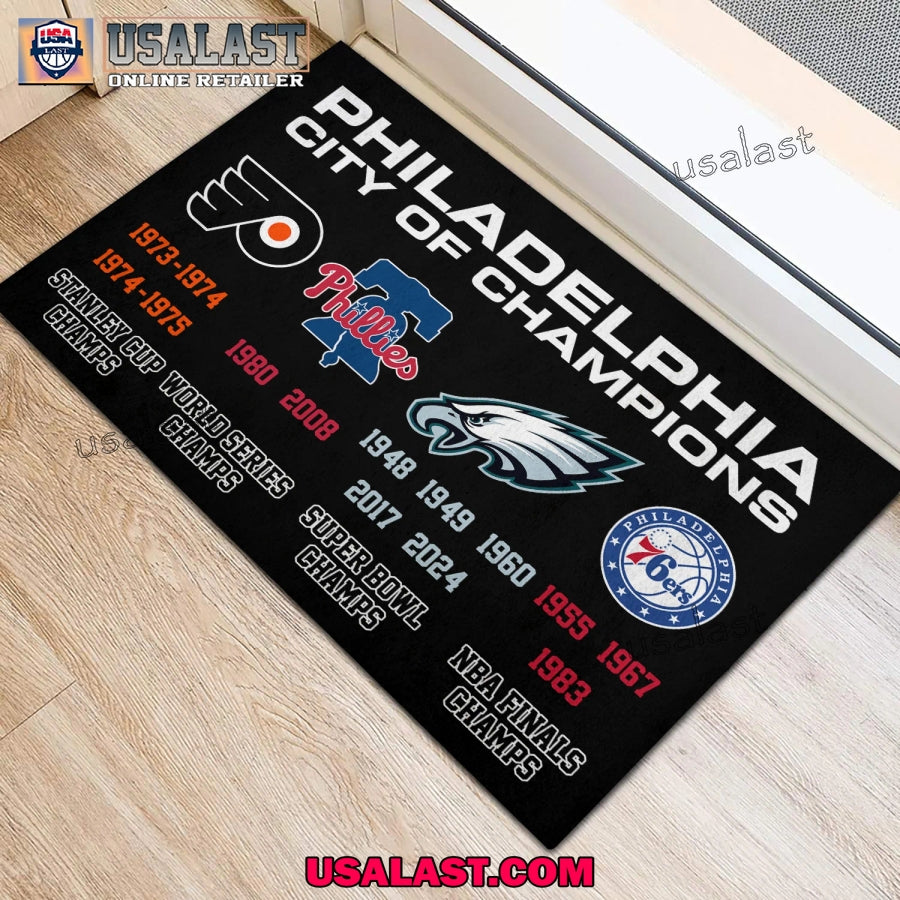 Philadelphia City of Champions Doormat
