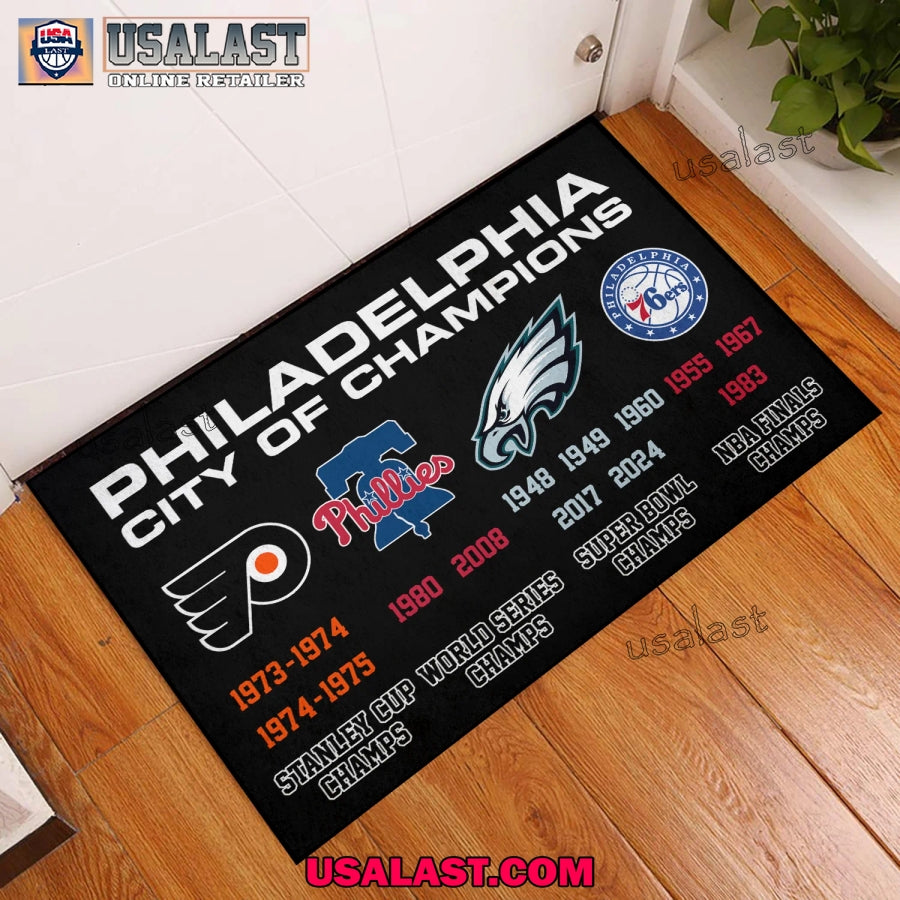 Philadelphia City of Champions Doormat