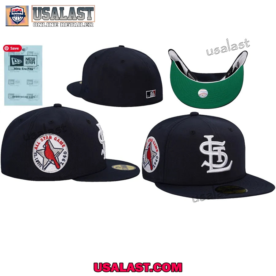 New Era St. Louis Cardinals All Star Game 1940 Navy 59Fifty Fitted Hat Cap