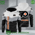 Philadelphia Flyers NHL Hockey Black White Printed Hoodie