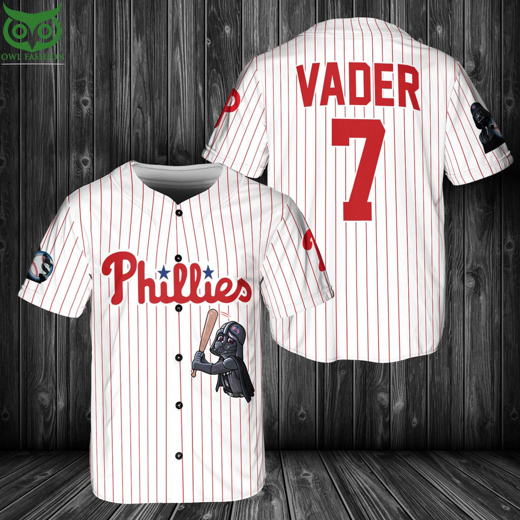 Philadelphia Phillies Darth Vader Baseball Jersey
