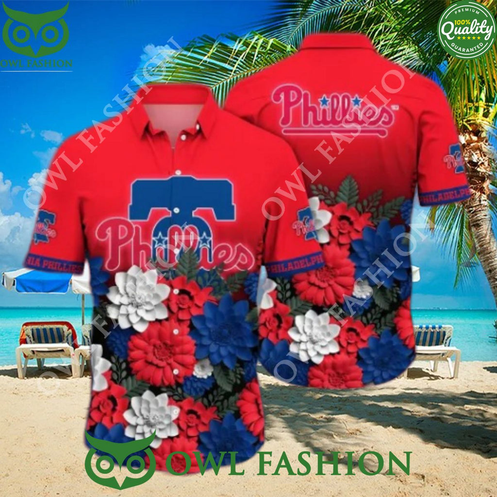 Philadelphia Phillies MLB Baseball Champion Flower Hawaiian Shirt